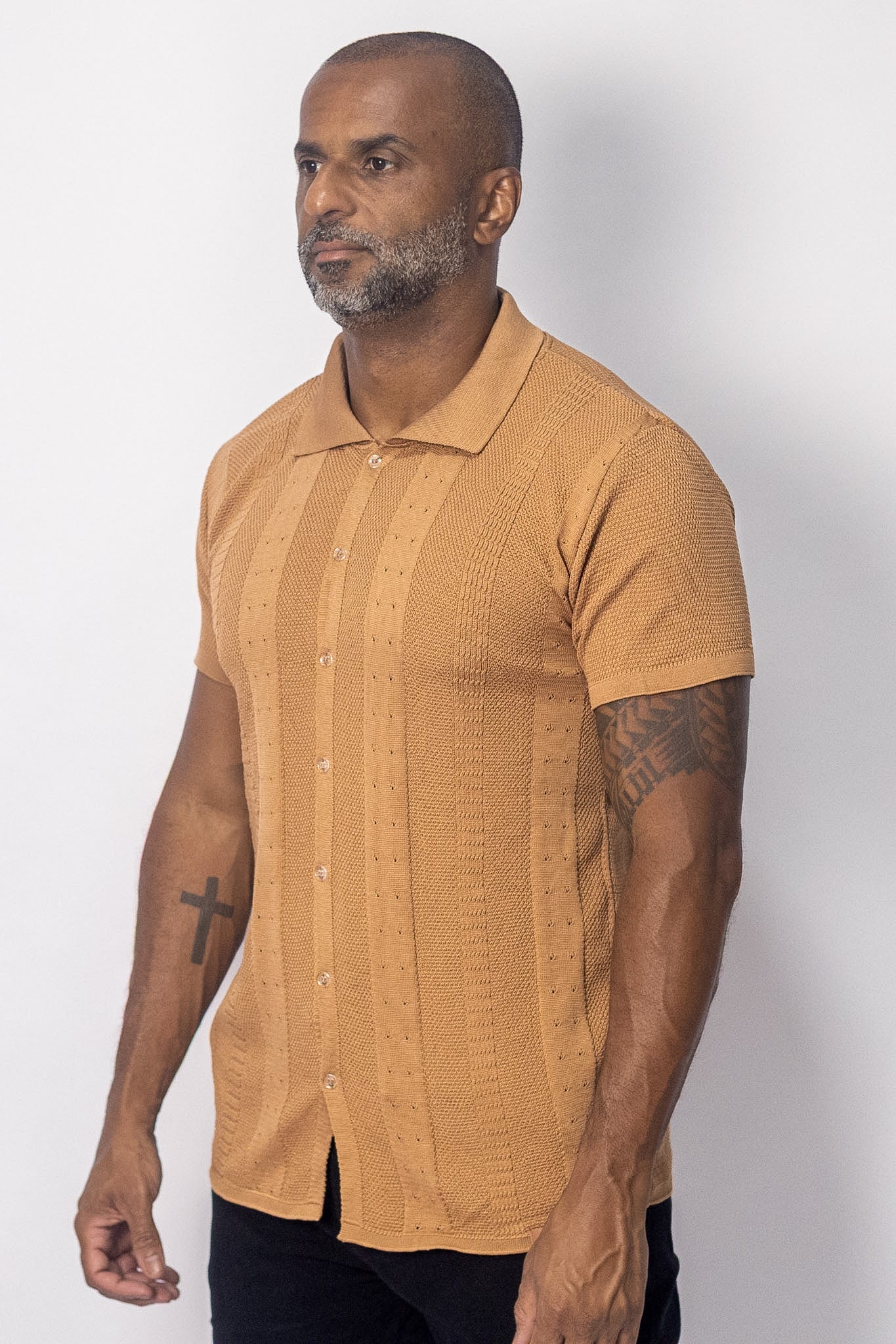 Camisa Polo Tricô Manga Curta Oborn