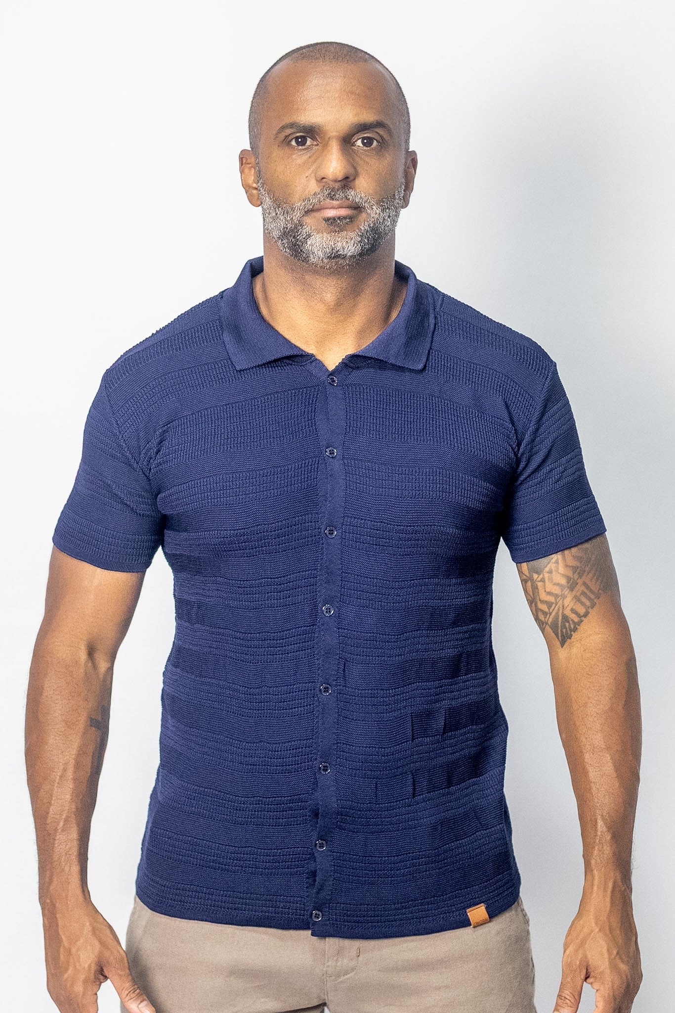 Camisa Polo Tricô Manga Curta Oborn