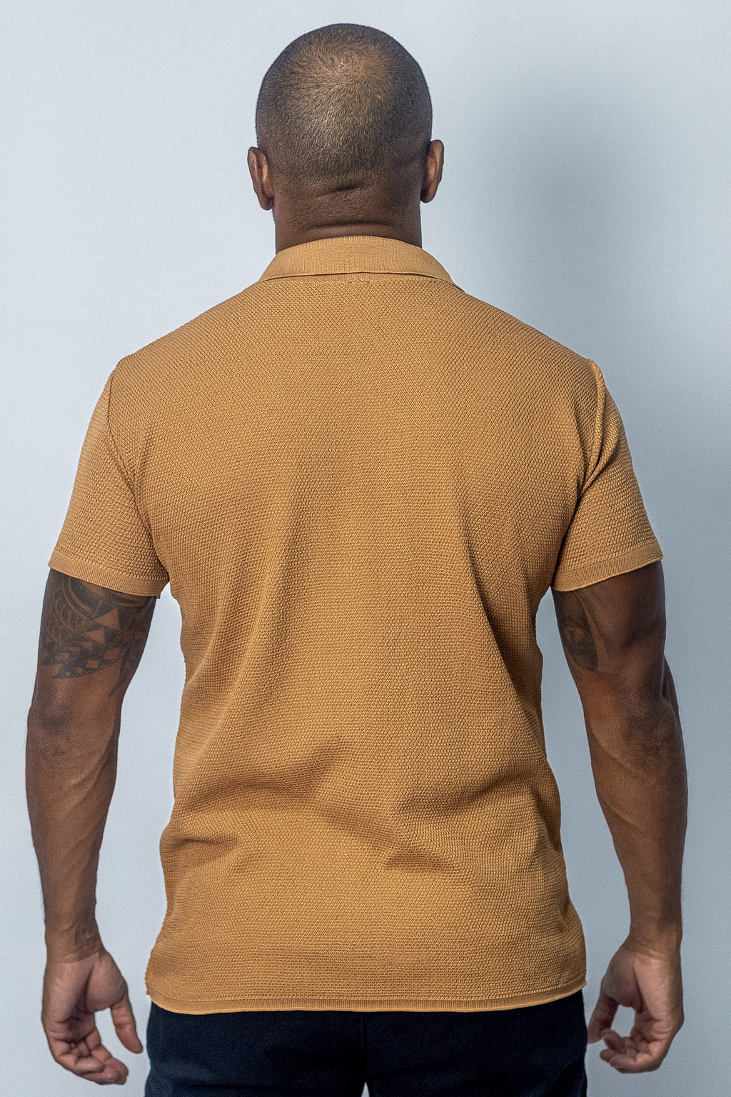 Camisa Polo Tricô Manga Curta Oborn