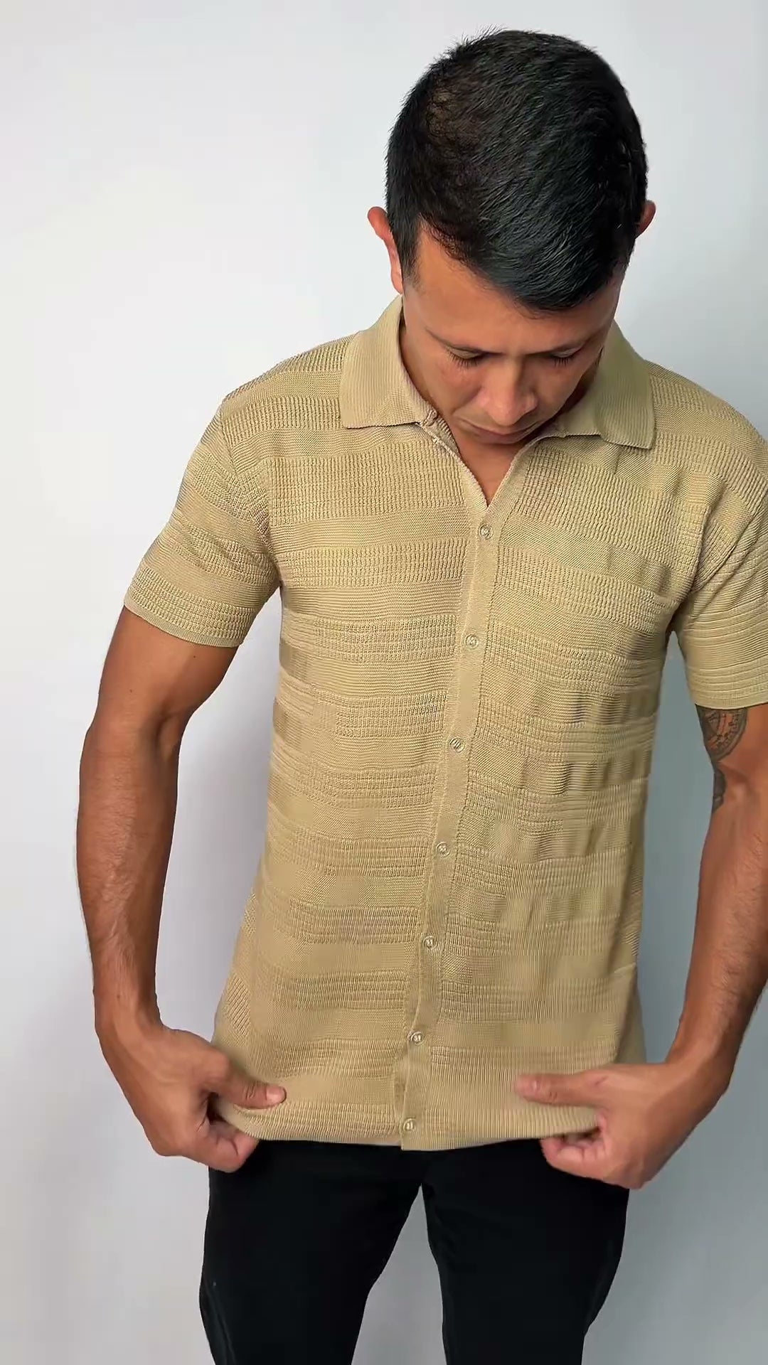 Camisa Polo Tricô Manga Curta Oborn