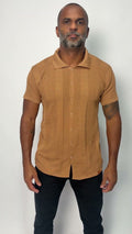 Camisa Polo Tricô Manga Curta Caramelo - foto 1 de 6