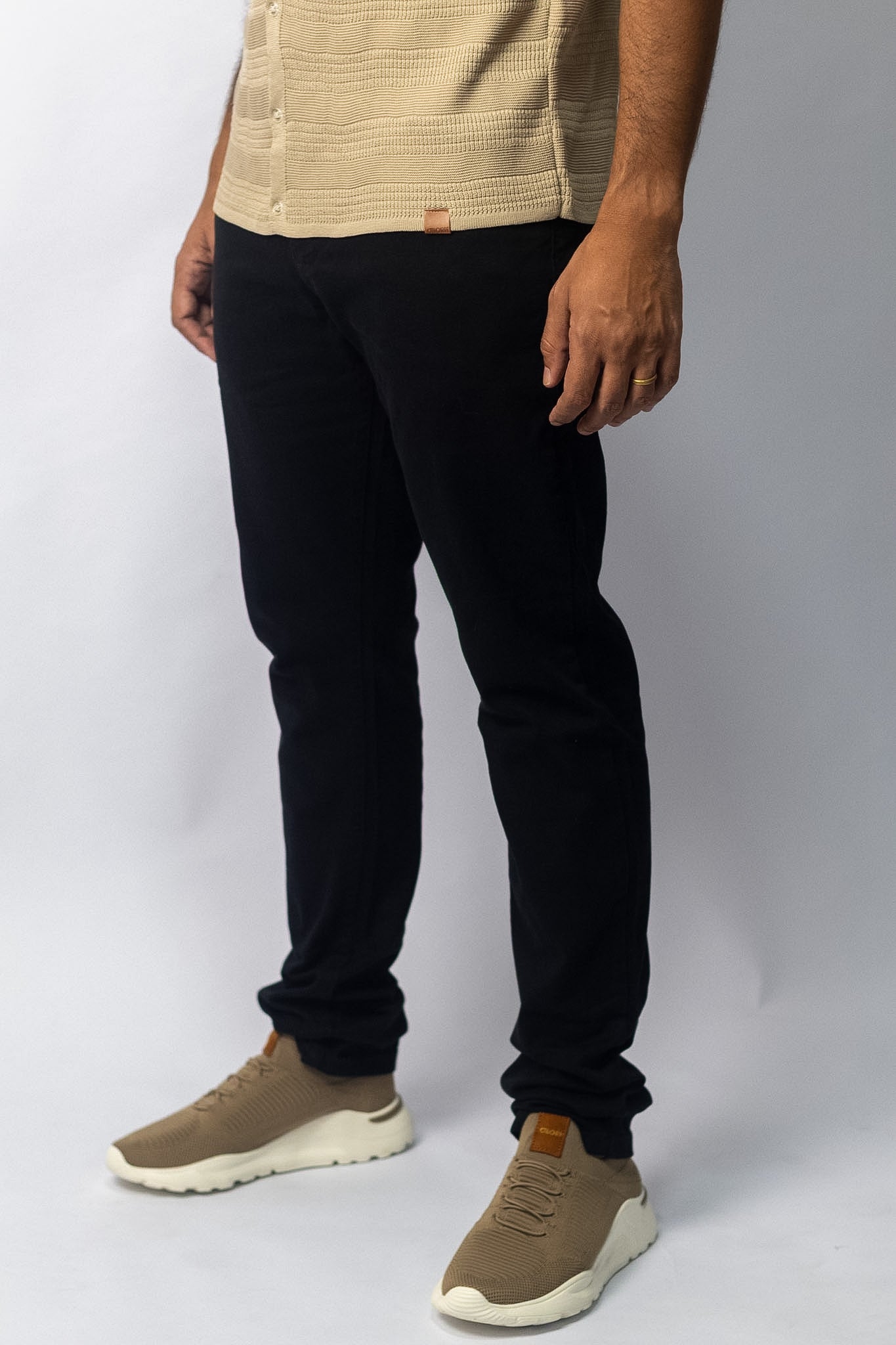 Calça Jeans Slim Bolso Aviador Oborn