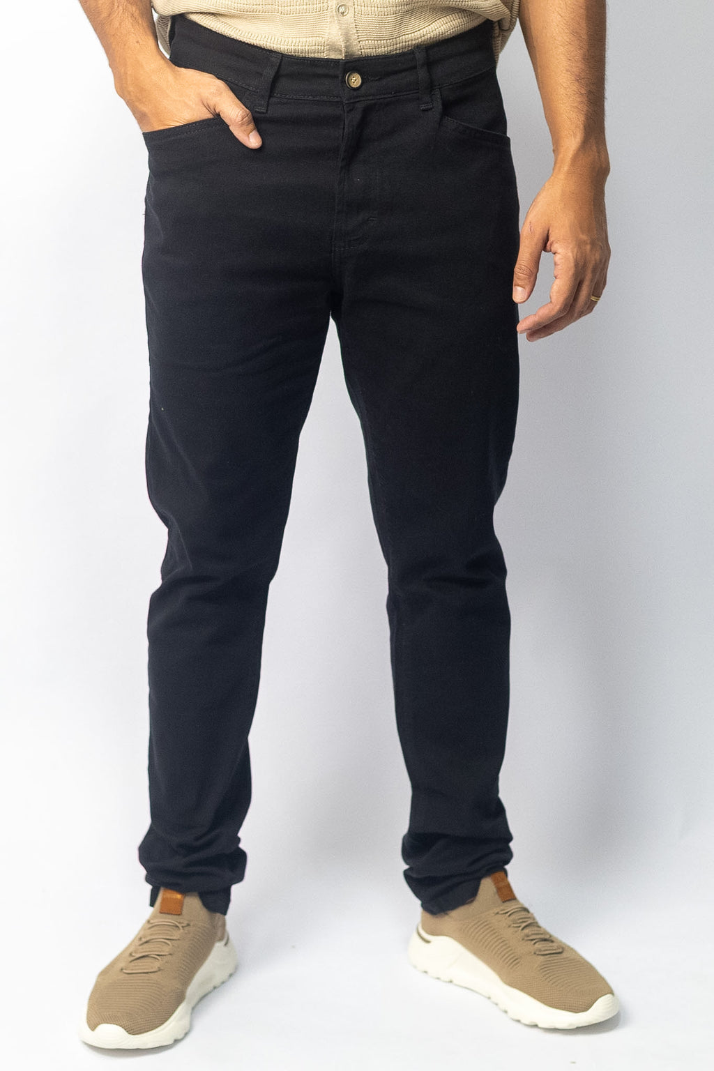Calça Jeans Slim Bolso Aviador Oborn
