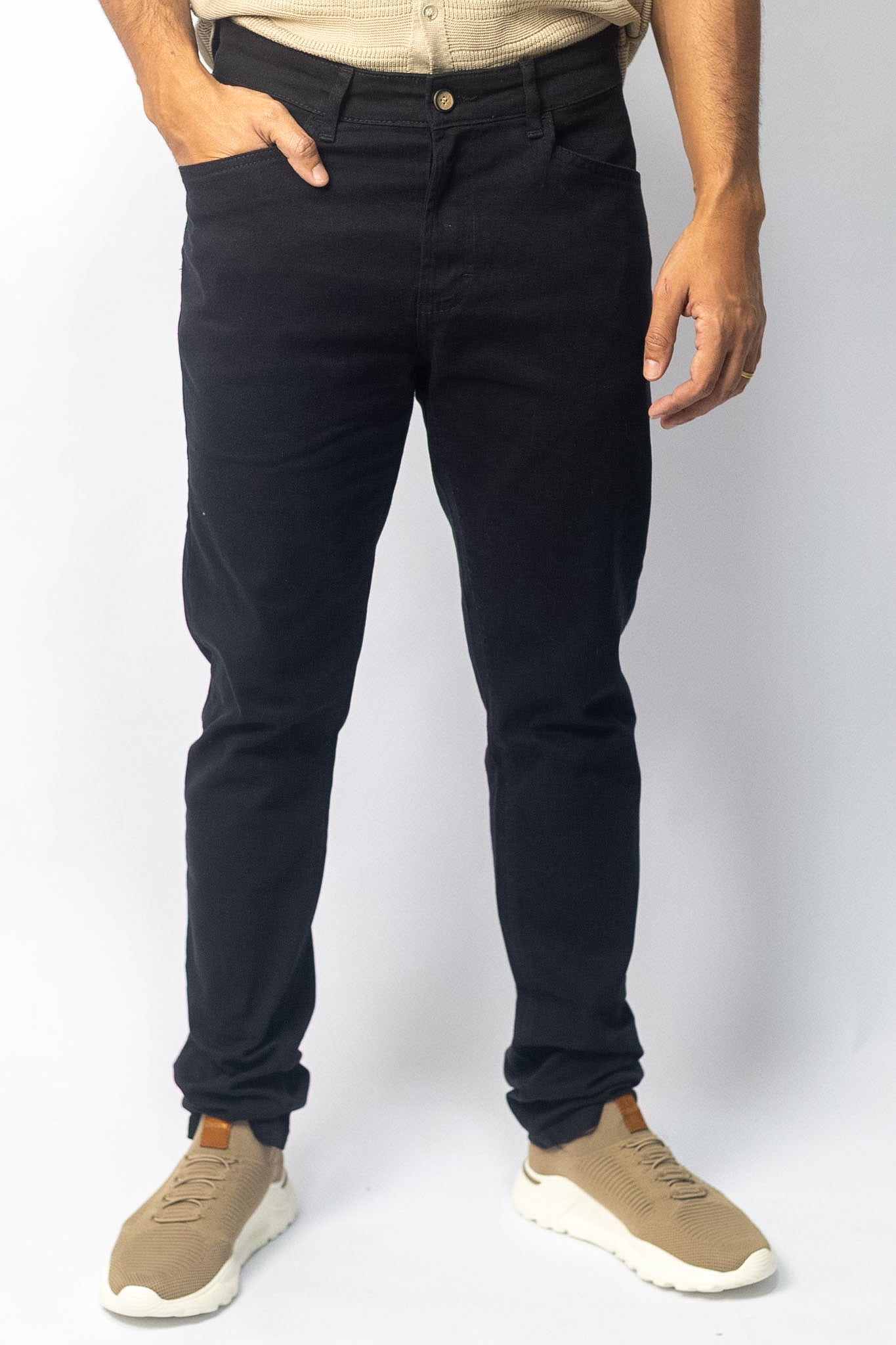 Calça Jeans Slim Bolso Aviador Oborn