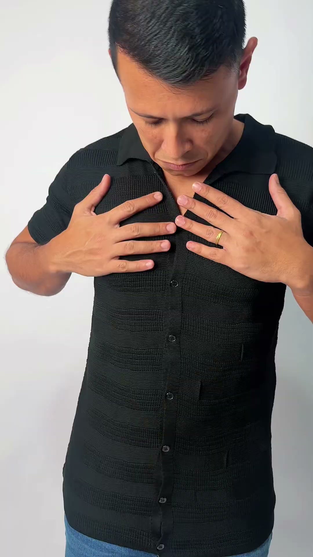 Camisa Polo Tricô Manga Curta Oborn