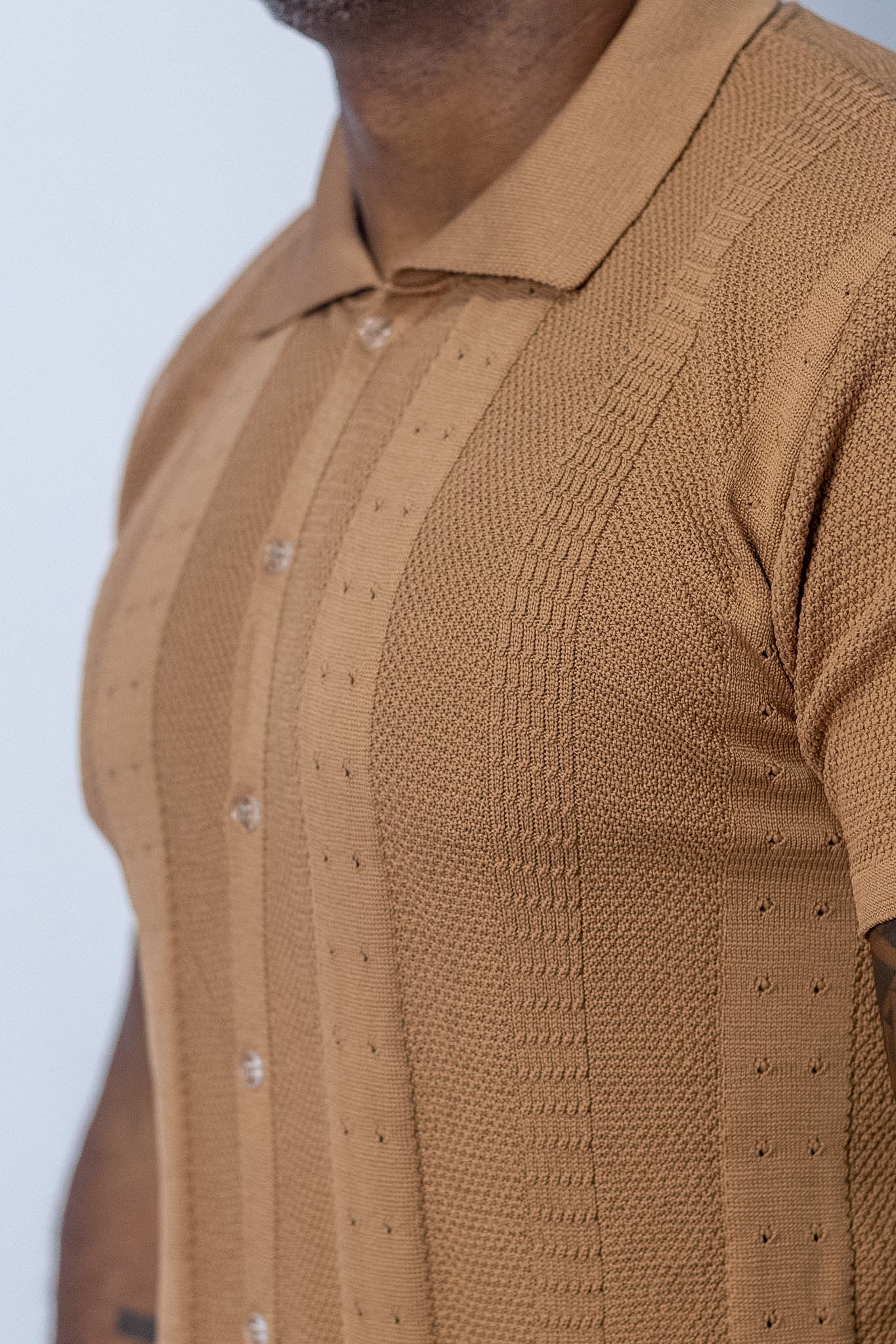 Camisa Polo Tricô Manga Curta Oborn
