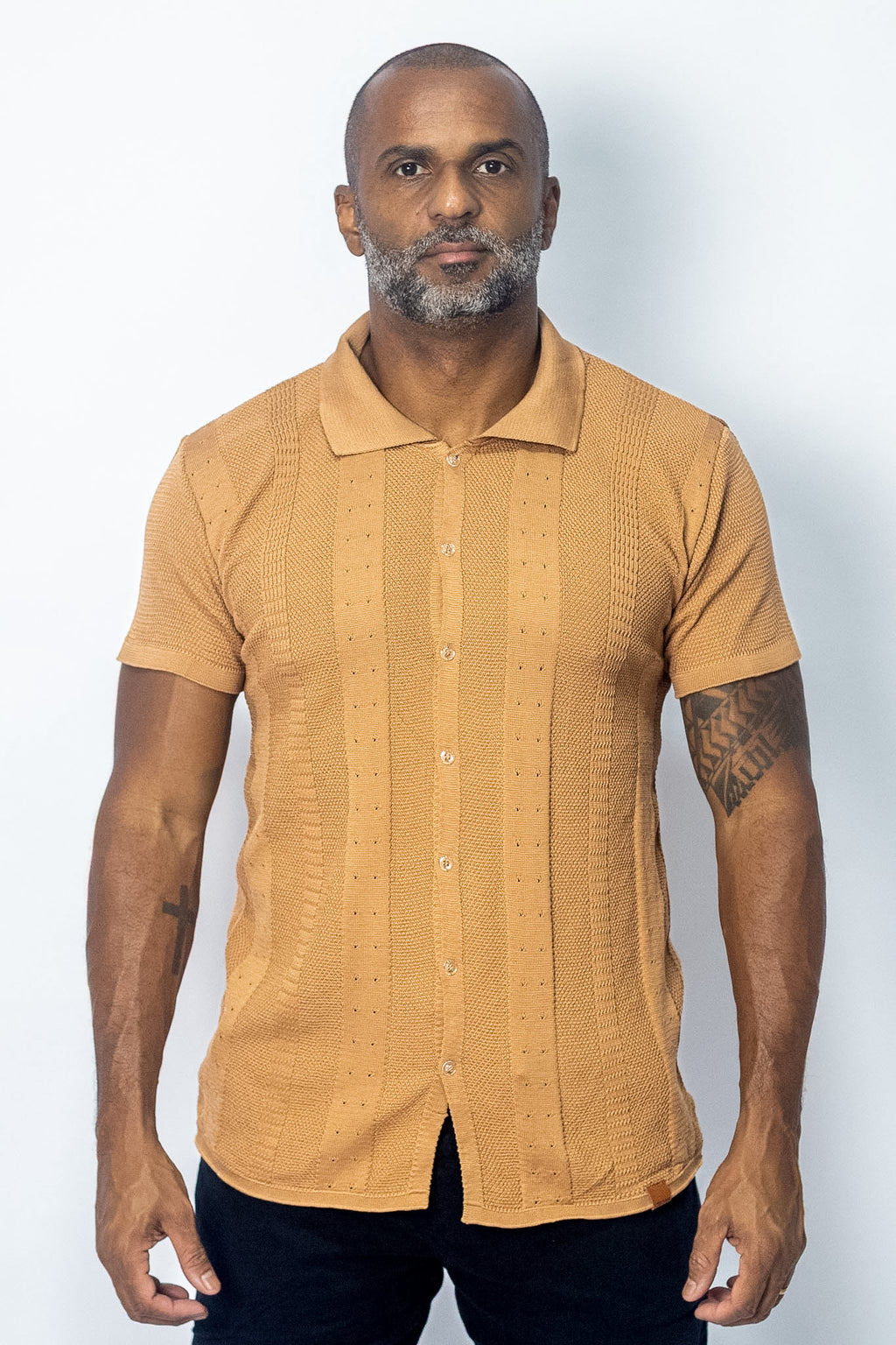 Camisa Polo Tricô Manga Curta Oborn