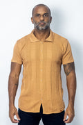 Camisa Polo Tricô Manga Curta Caramelo - foto 3 de 6