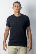 Camisa Tricô Gola Careca Preta - foto 1 de 4
