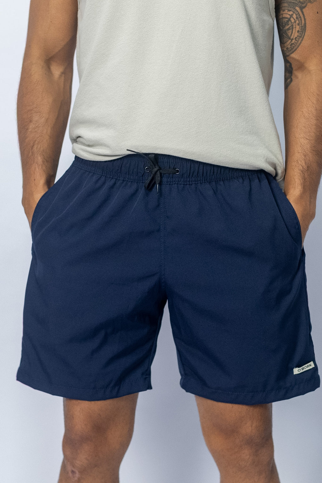 Short Tactel Esportivo Azul - foto 3 de 4