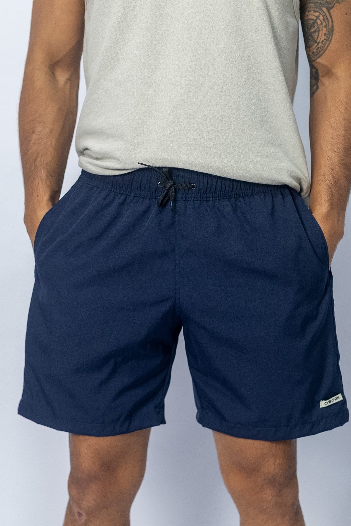 Short Tactel Esportivo Azul - foto 3 de 4